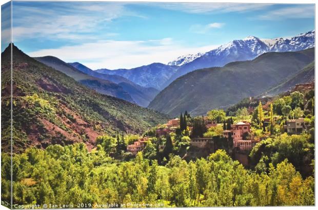 The Atlas Mountains Morocco Canvas Print by Ian Lewis