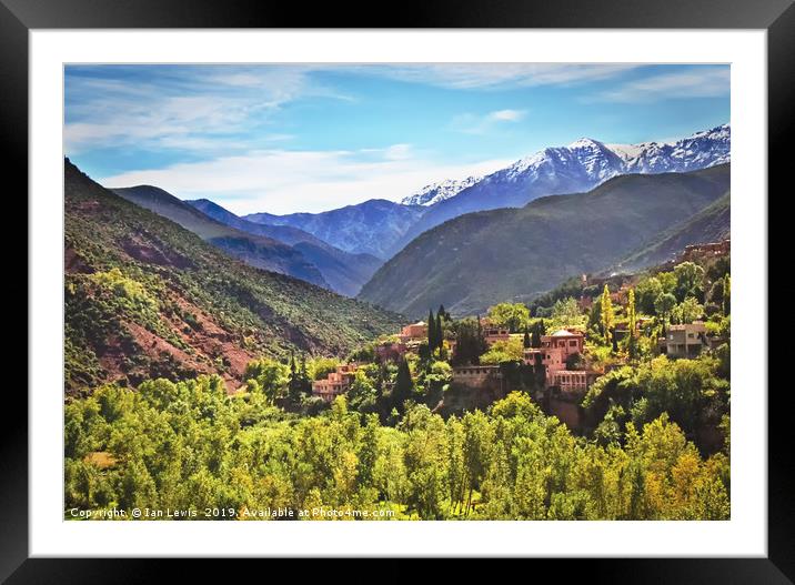 The Atlas Mountains Morocco Framed Mounted Print by Ian Lewis