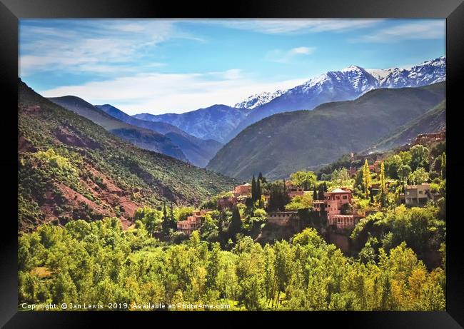 The Atlas Mountains Morocco Framed Print by Ian Lewis