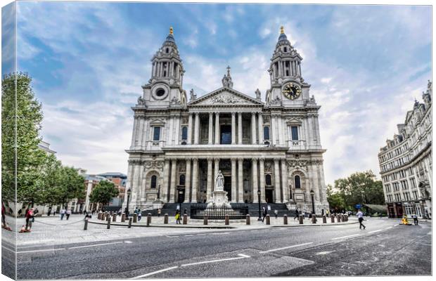 St Paul's Cathedral Canvas Print by Valerie Paterson