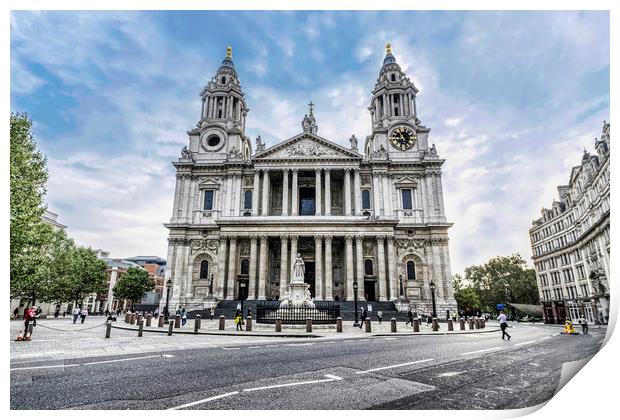 St Paul's Cathedral Print by Valerie Paterson