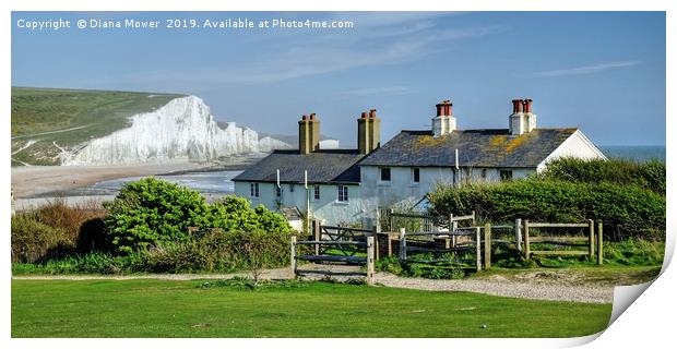 The Seven Sisters iconic view Print by Diana Mower