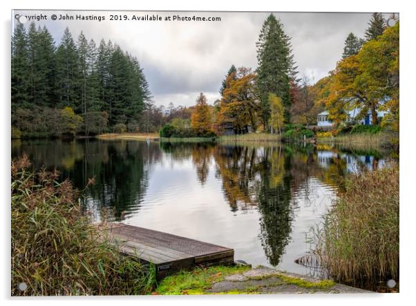 Autumn Highland Landscape Acrylic by John Hastings