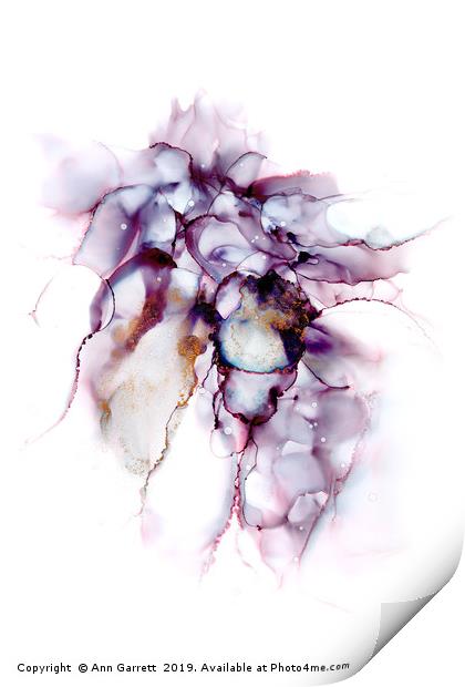 Lilac Ink Abstract 3 Print by Ann Garrett