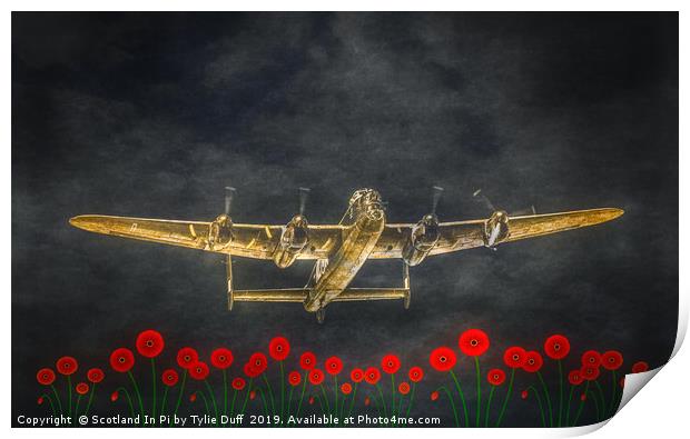 Lest We Forget -Flight of The Lancaster Print by Tylie Duff Photo Art