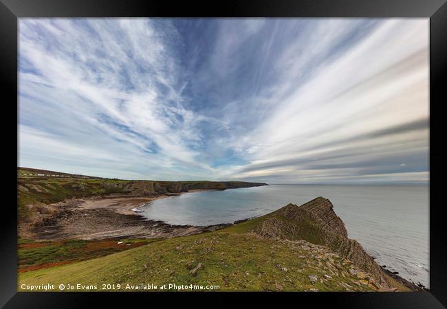Fall Bay from Tears Point Framed Print by Jo Evans