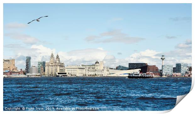 Liverpool’s Waterfront & ‘Three Graces’ Print by Frank Irwin