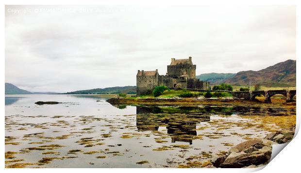 Eilean Donan Castle, Scotland Print by EMMA DANCE PHOTOGRAPHY
