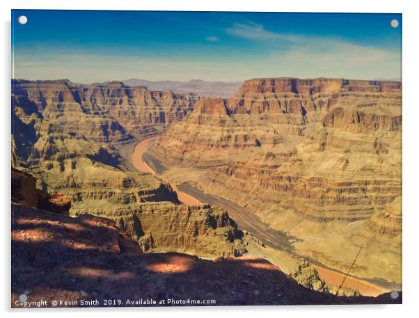 Grand Canyon and Colorado River Acrylic by Kevin Smith