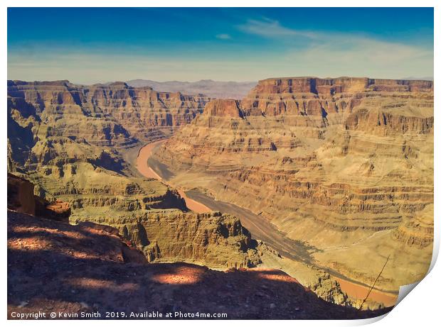 Grand Canyon and Colorado River Print by Kevin Smith