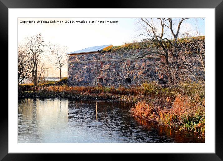 Suomenlinna Fortifications by Frozen Pond Digital  Framed Mounted Print by Taina Sohlman