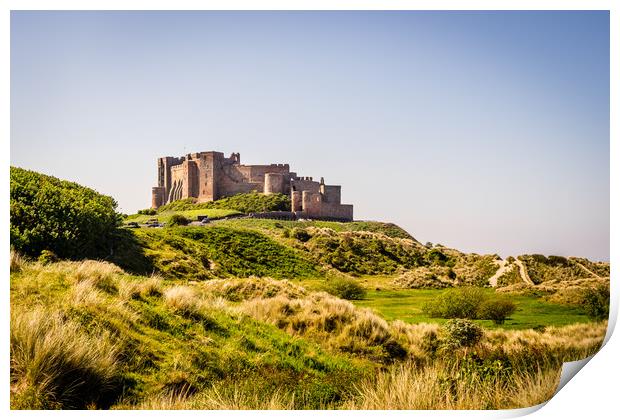 Bamburgh Castle another view Print by Naylor's Photography