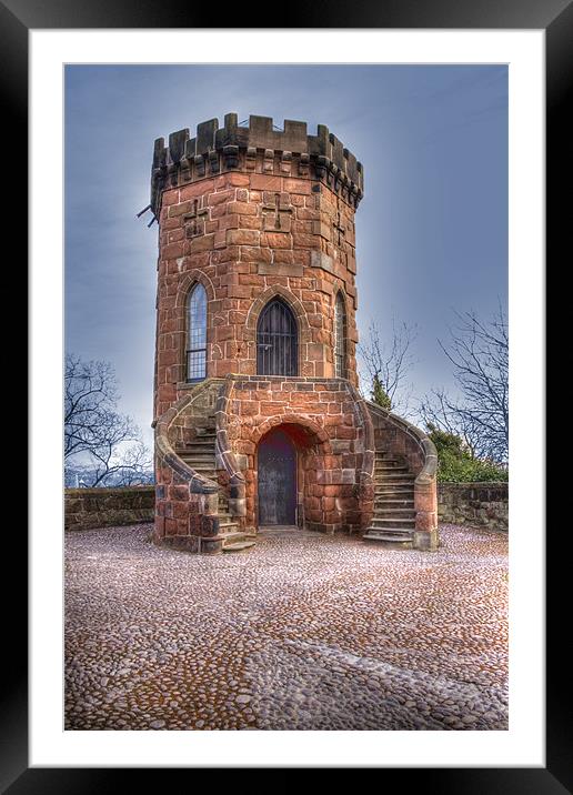 St Louis Tower Shrewsbury Regiment Castle Framed Mounted Print by David French