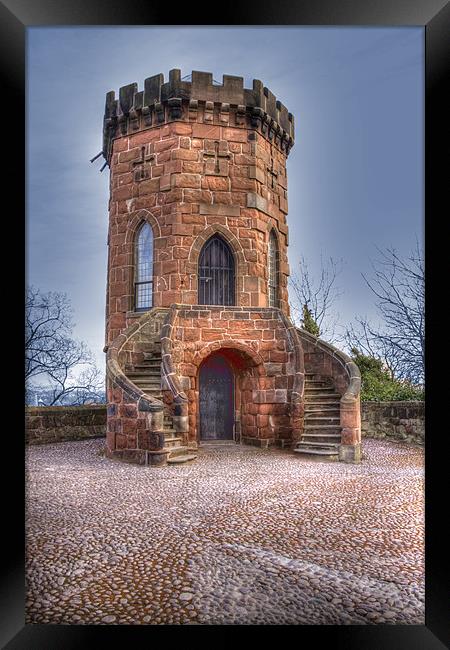 St Louis Tower Shrewsbury Regiment Castle Framed Print by David French