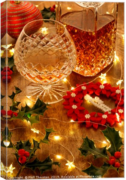 Christmas drinks No. 2 Canvas Print by Phill Thornton