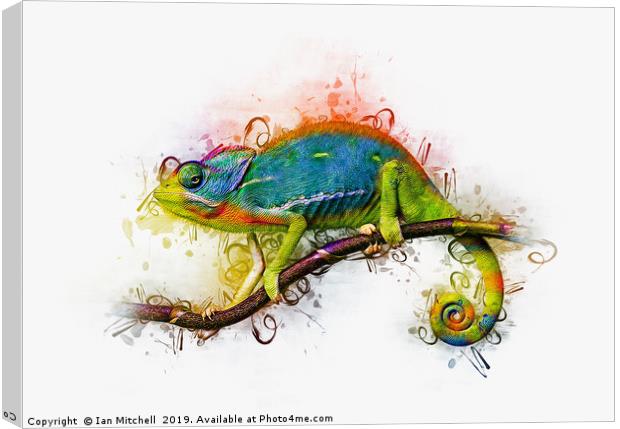 Chameleon Art Canvas Print by Ian Mitchell