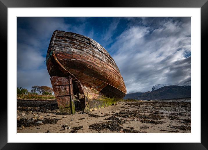 Corpach Wreck Framed Mounted Print by Alan Sinclair