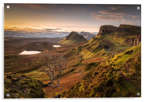 Dawn On The Quiraing Acrylic by Paul Andrews
