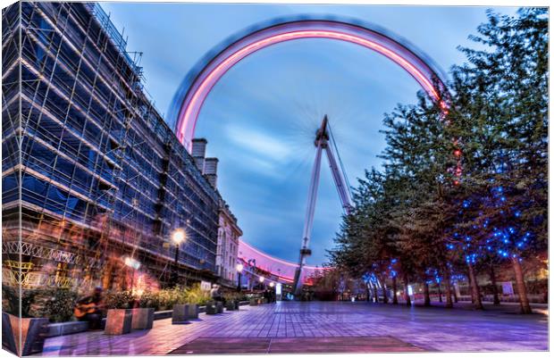 London Eye Canvas Print by Valerie Paterson