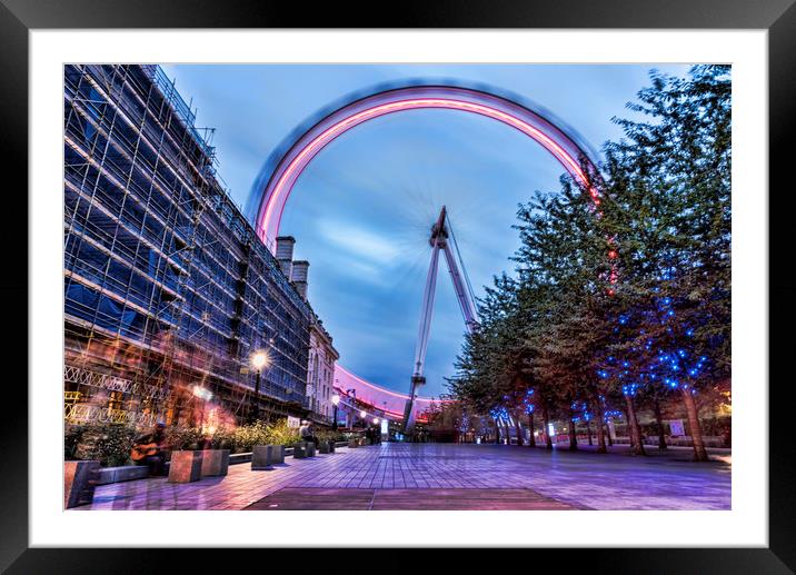 London Eye Framed Mounted Print by Valerie Paterson