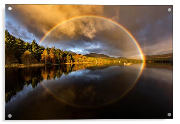 Loch Rainbow Acrylic by Alan Sinclair