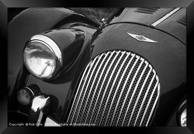 Morgan Sports Car Front Detail Framed Print by Rob Cole