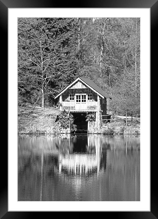 Boat house Framed Mounted Print by Ashley Paddon