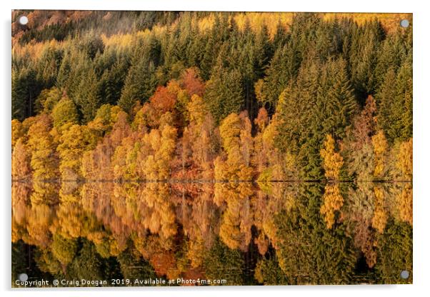 Tummel Reflections - Pitlochry - Scotland Acrylic by Craig Doogan