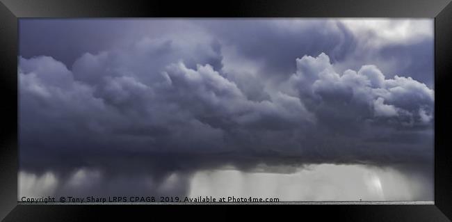 SQUALL OVER THE CHANNEL Framed Print by Tony Sharp LRPS CPAGB