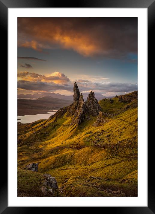 Majestic Sunrise over the Old Man of Storr Framed Mounted Print by Paul Andrews