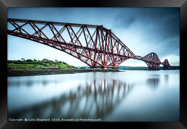 Forth Bridge Reflections Framed Print by Colin Shepherd