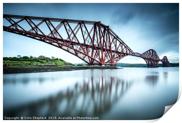 Forth Bridge Reflections Print by Colin Shepherd