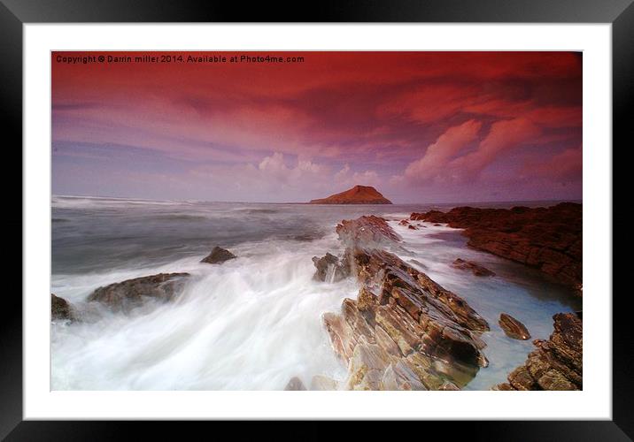 out going tide Framed Mounted Print by Darrin miller