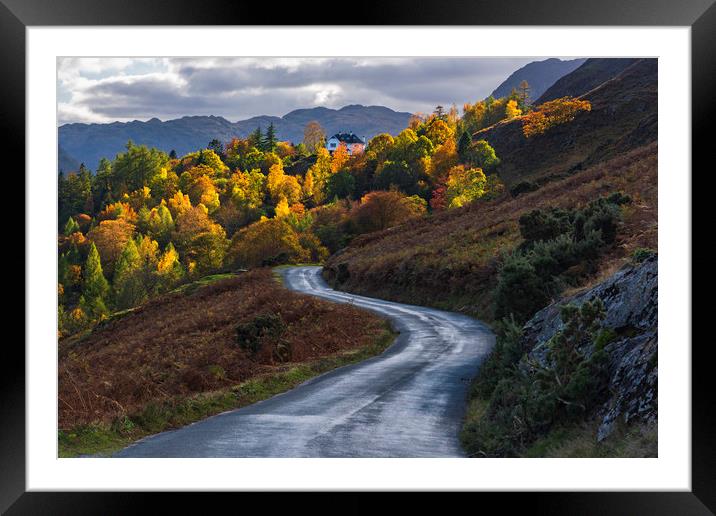 Autumnal Lake District  Framed Mounted Print by John Finney