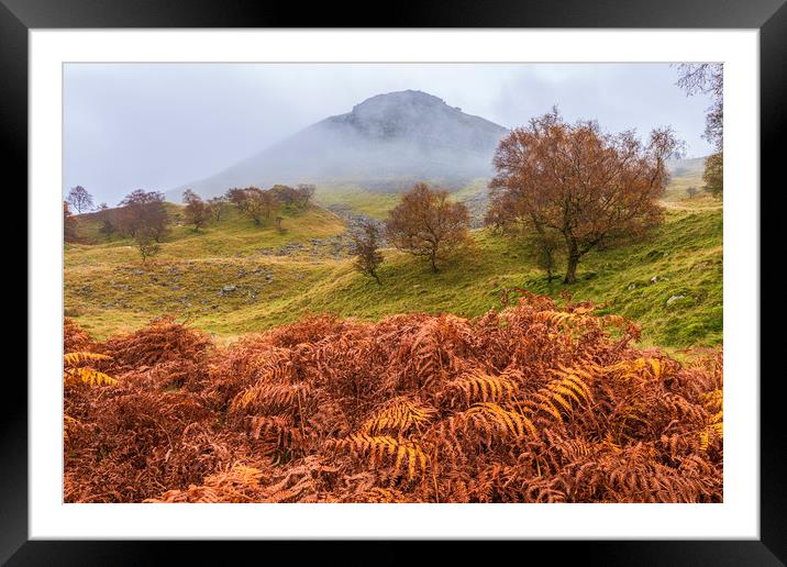 Autumnal Landscape of the Peak District Framed Mounted Print by John Finney