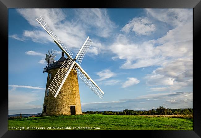 Great Haseley Windmill Framed Print by Ian Lewis