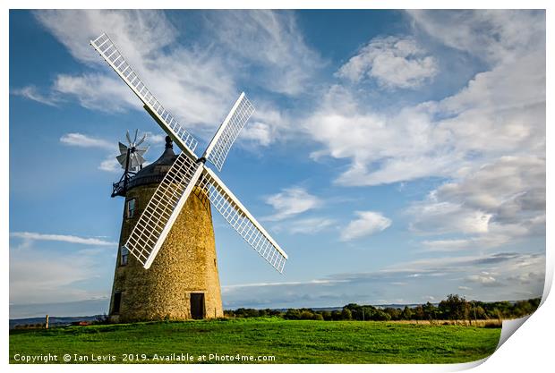 Great Haseley Windmill Print by Ian Lewis