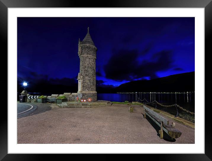 Holy Loch War Memorial Framed Mounted Print by Ronnie Reffin