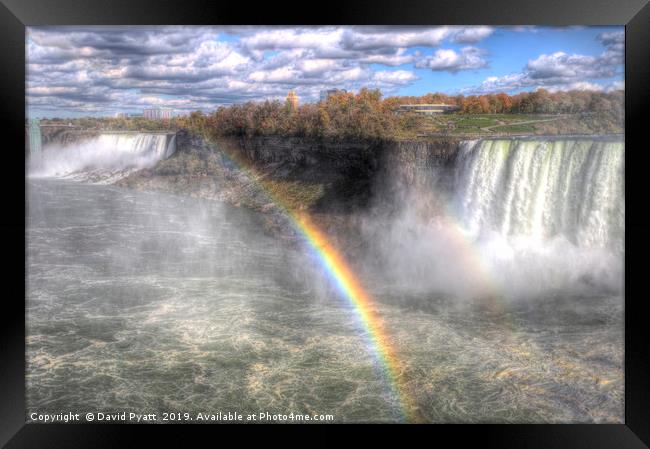 Niagara Falls Rainbow Framed Print by David Pyatt