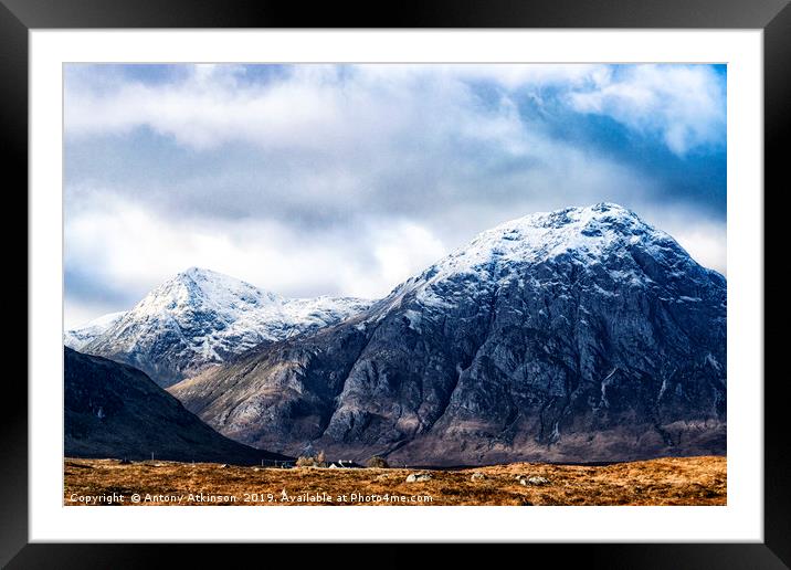 Scotlands Black Mountains Framed Mounted Print by Antony Atkinson