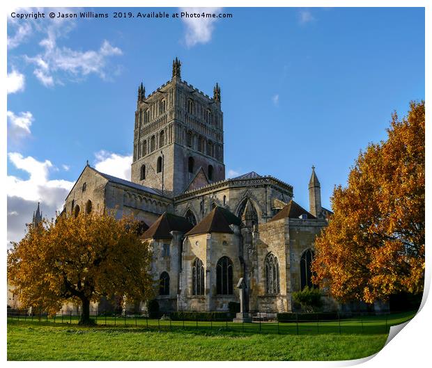 Tewkesbury Abbey Print by Jason Williams