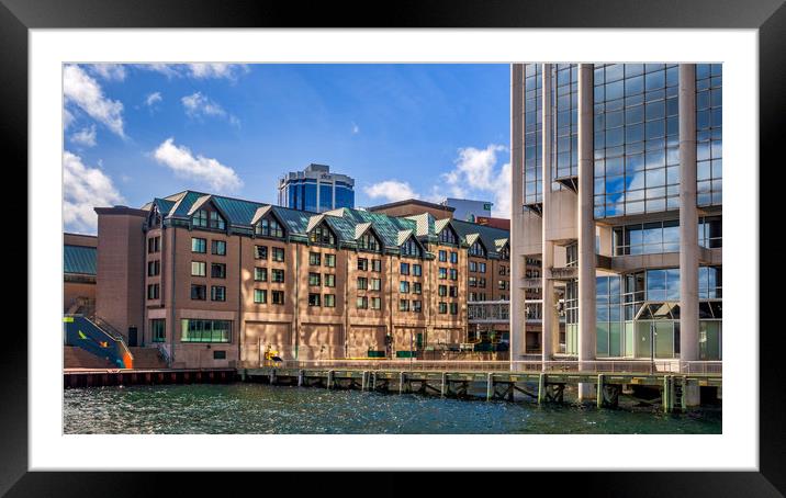 Old and New, Halifax, Nova Scotia, Canada Framed Mounted Print by Mark Llewellyn