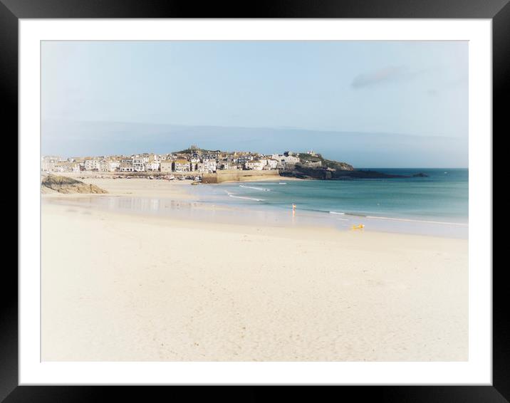 Majestic Tides of St Ives Framed Mounted Print by Beryl Curran