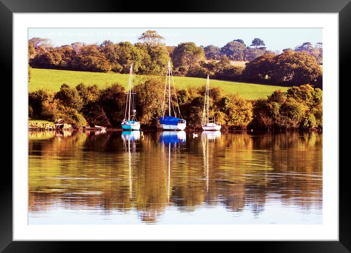 I Saw Three Ships Framed Mounted Print by Terri Waters
