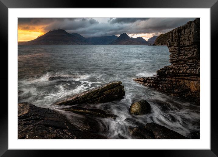 Cuillin Storm Framed Mounted Print by Paul Andrews