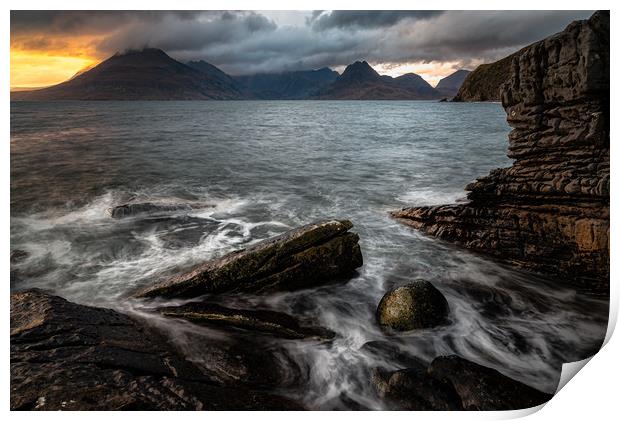 Cuillin Storm Print by Paul Andrews