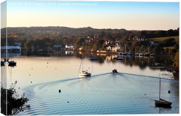 Coming Home To Mylor Bridge Canvas Print by Terri Waters