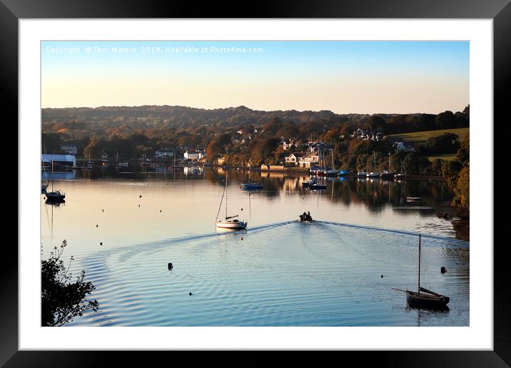 Coming Home To Mylor Bridge Framed Mounted Print by Terri Waters