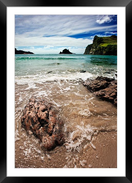 Hot Springs Beach Framed Mounted Print by Stephen Mole