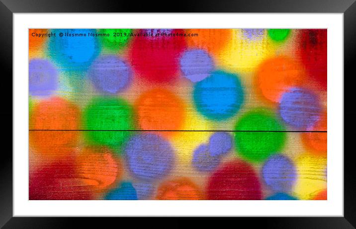 Abstract  circle  hand paint Framed Mounted Print by Nosmmo Nosmmo
